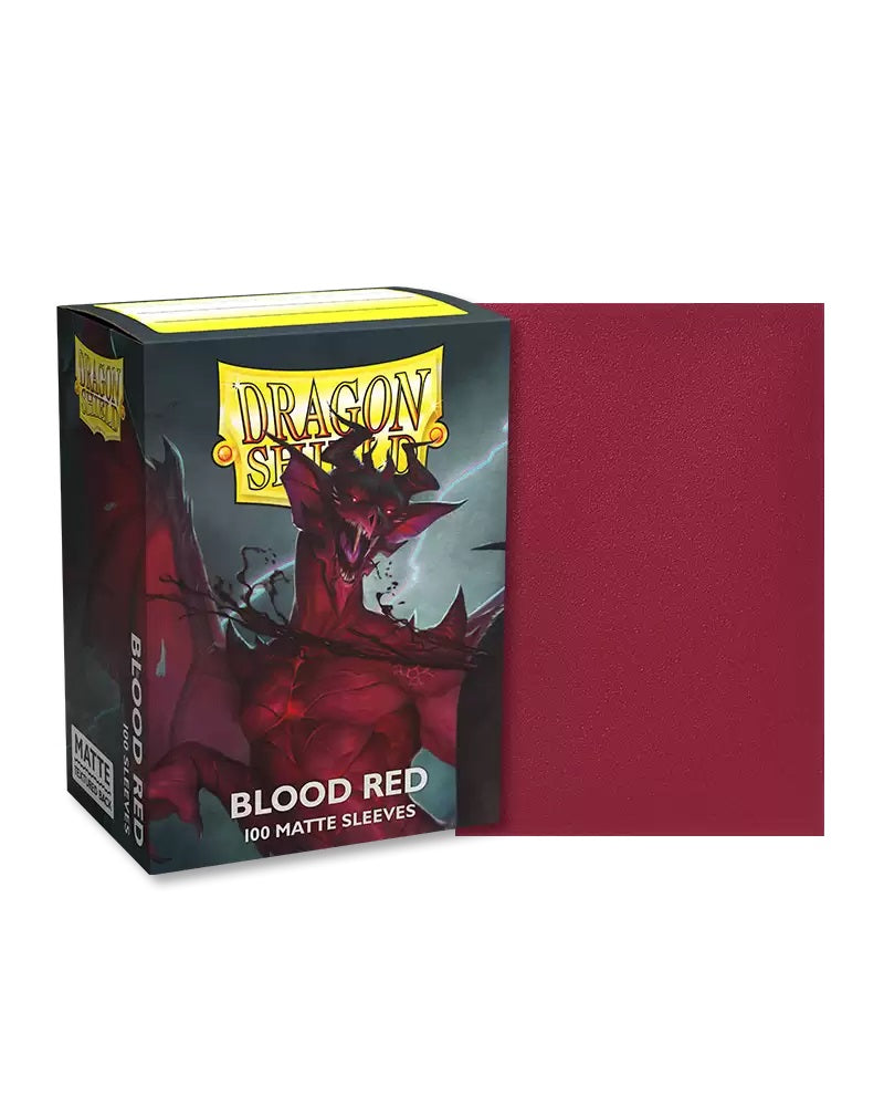 Dragon Shield Card Sleeves - Blood Red (Matte, 100ct)
