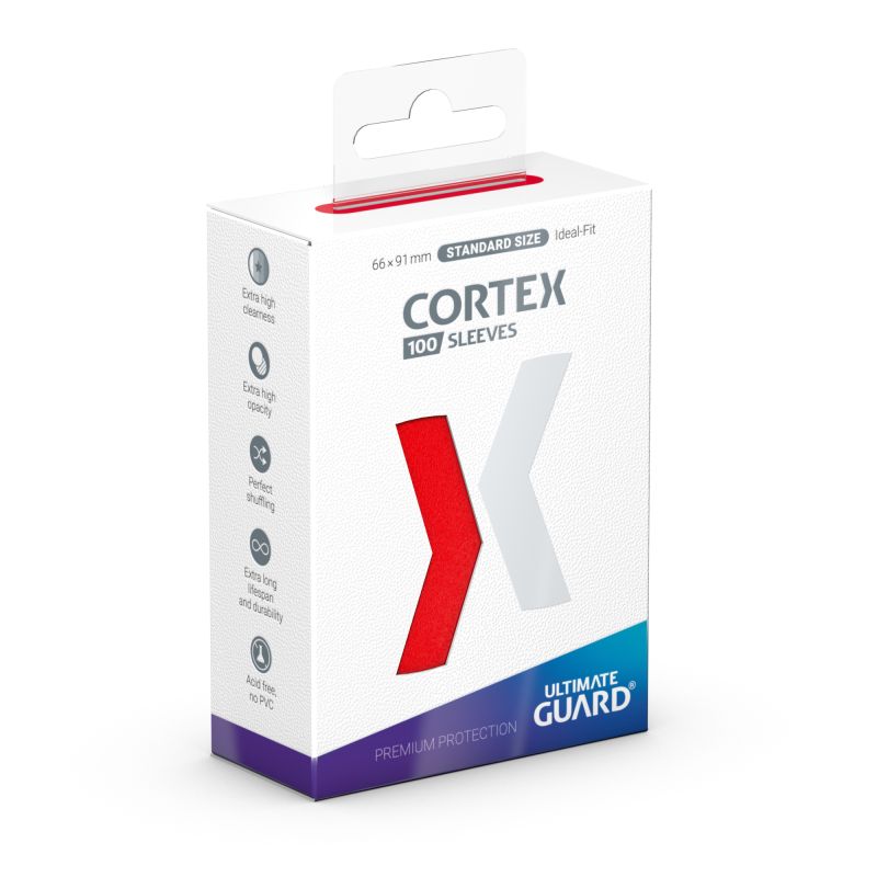 Cortex UG Sleeves Standard Size 100-ct (Matte Red)