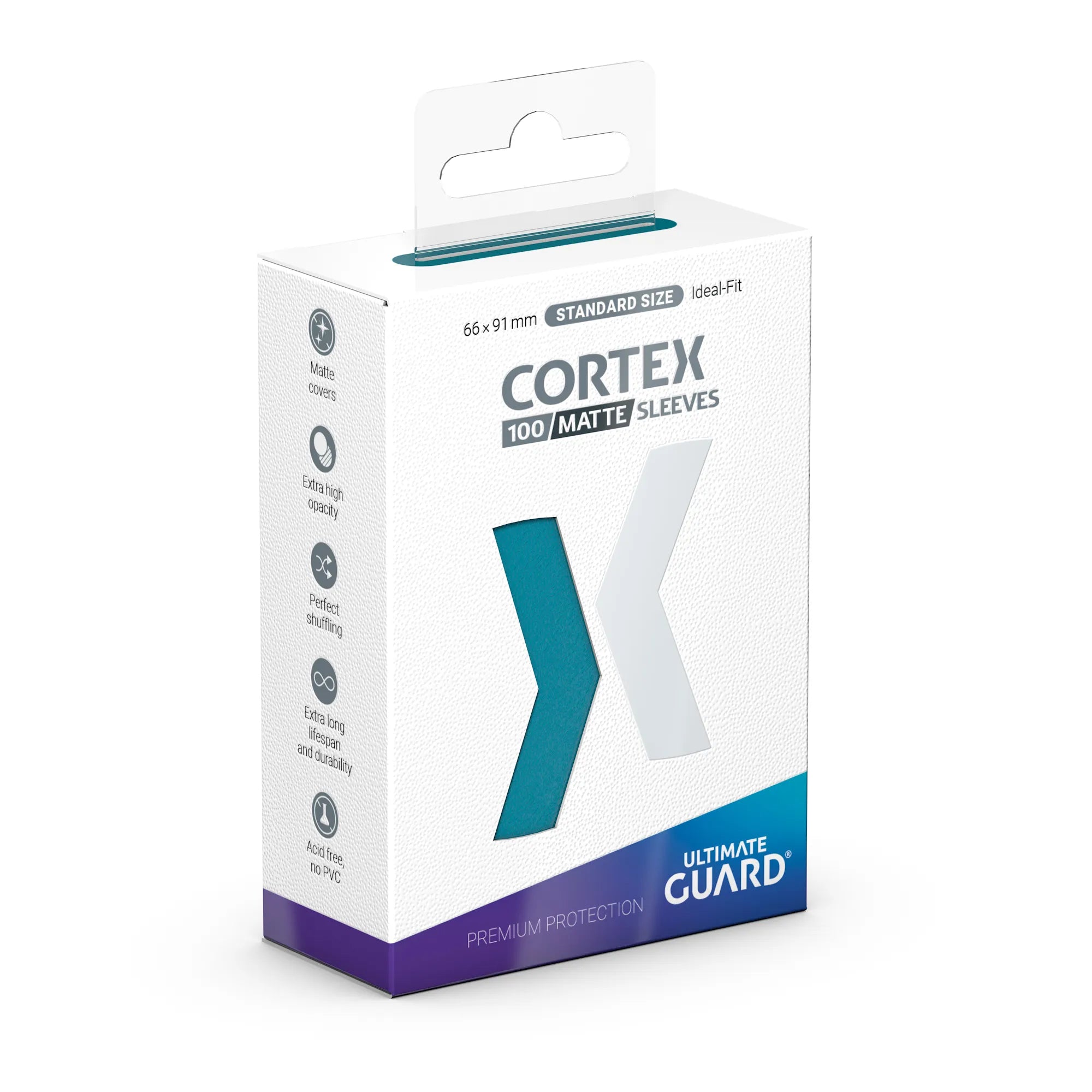 Cortex UG Sleeves Standard Size 100-ct (Matte Petrol)