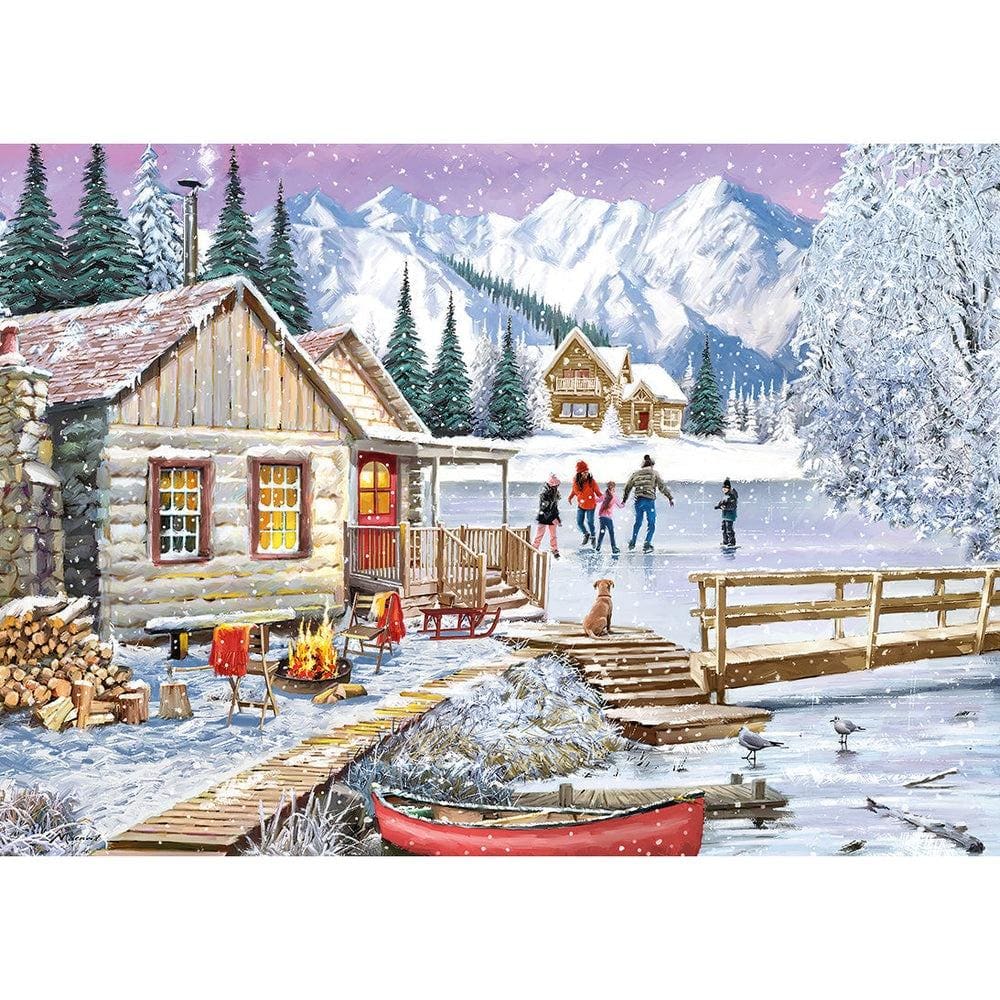 Winter At The Cabin 1000 piece puzzle