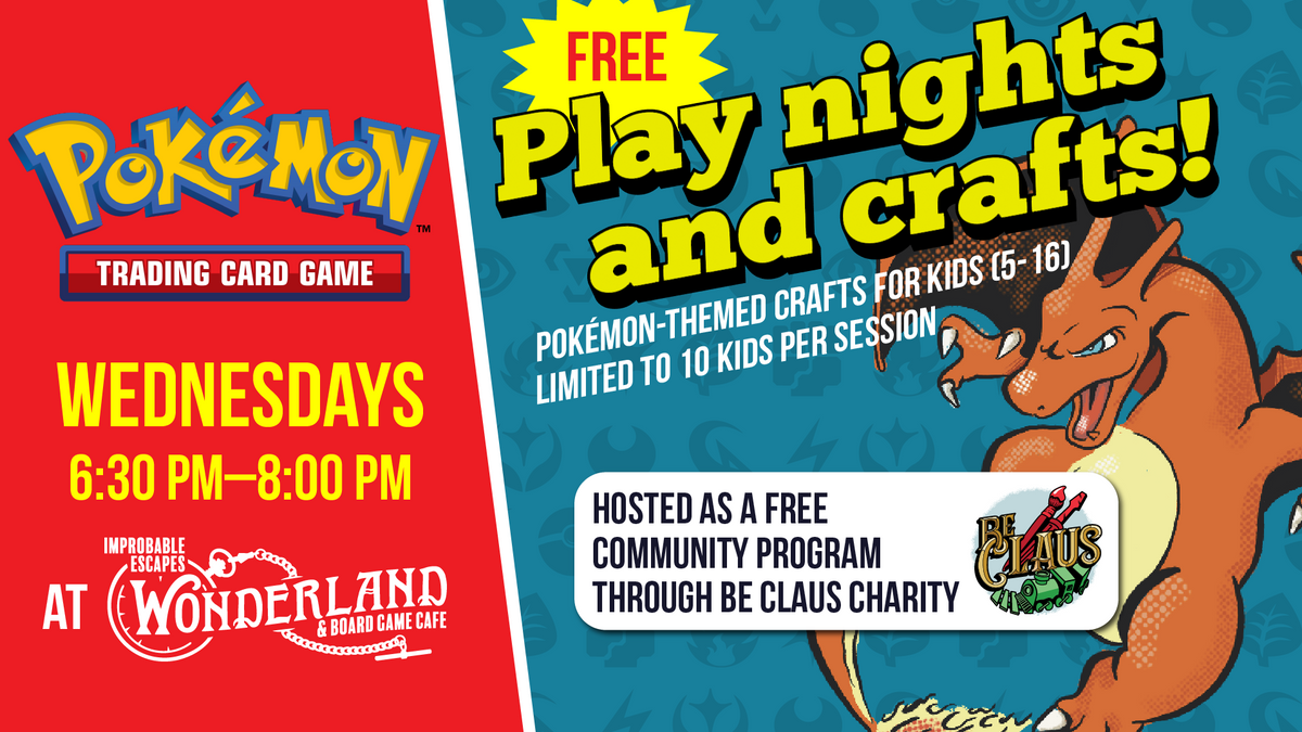 Free Kids Pokémon Play Nights &amp; Crafts