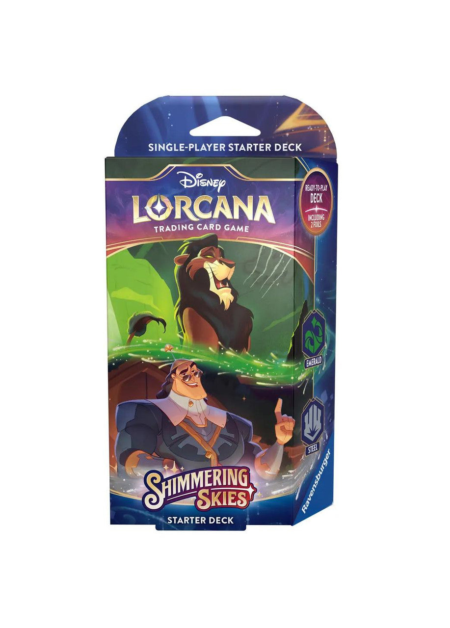 Lorcana: Shimmering Skies - Starter Decks (EMERALD &amp; STEEL)