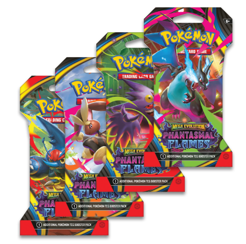 Pokemon TCG - SLEEVED POKEMON ME02 PHANTASMAL FLAMES PACK