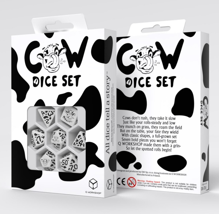 Cow Dice Set Moozilla