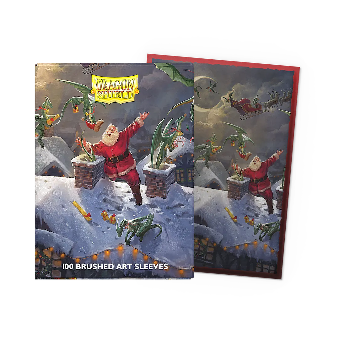 Dragon Shield Card Sleeves - Christmas 2023 (Brushed Art)