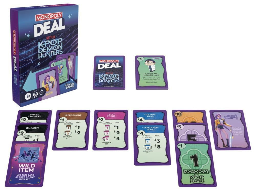 Monopoly DEAL K-Pop Demon Hunters