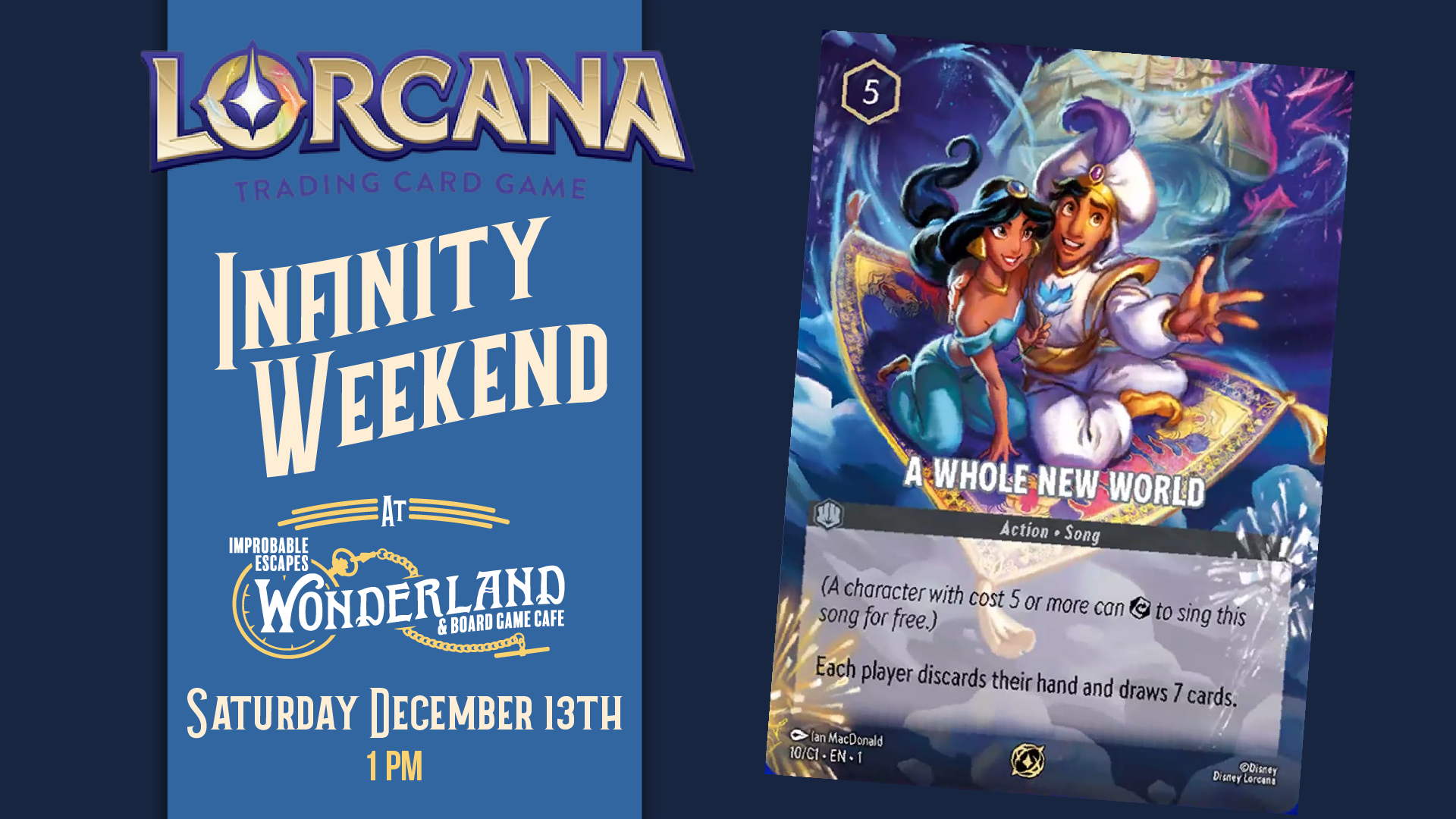 Disney Lorcana: Infinity Weekend - December 13, 2025