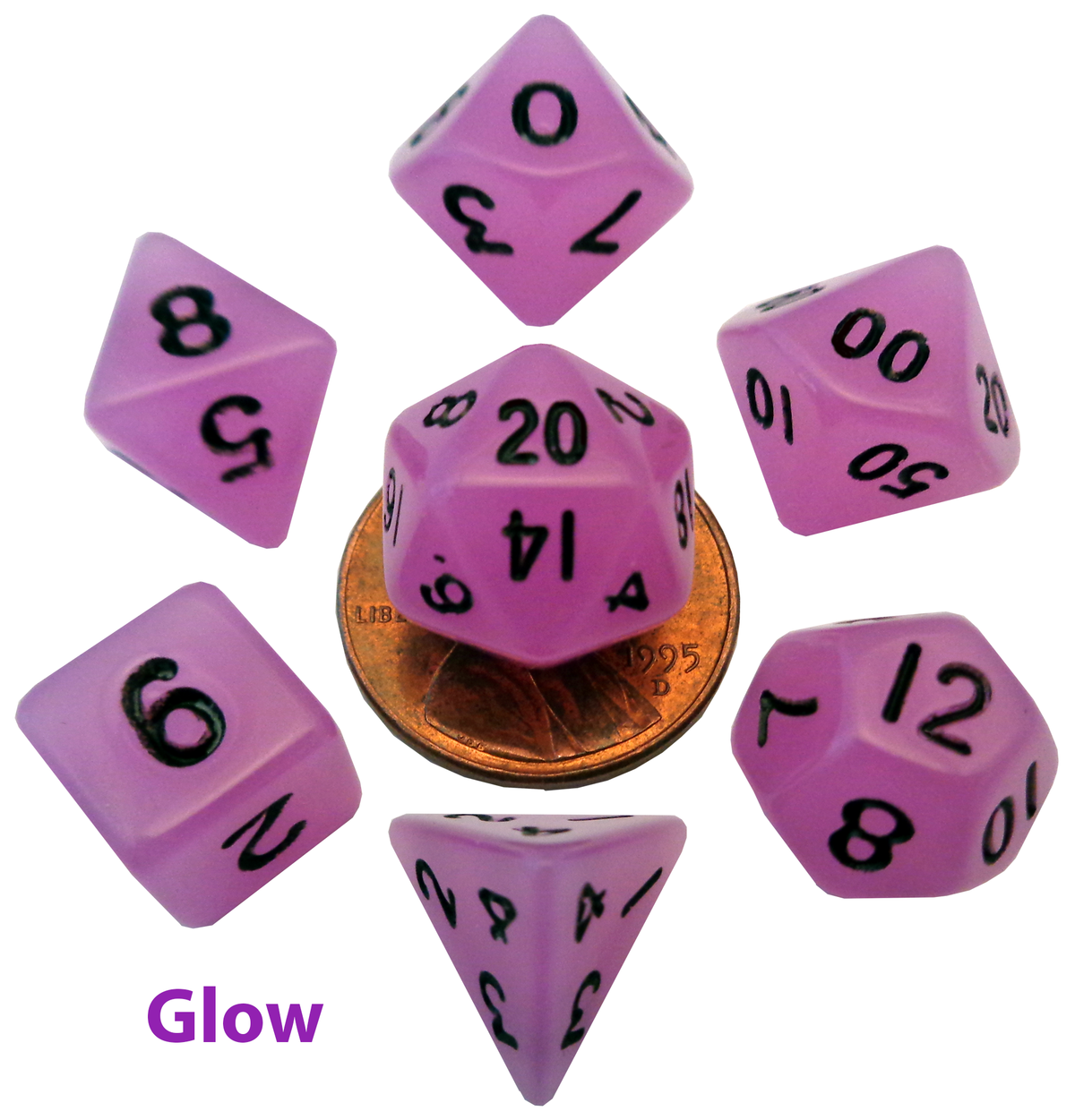Dice: Metallic Dice Games -- Mini Polyhedral 7-piece Sets
