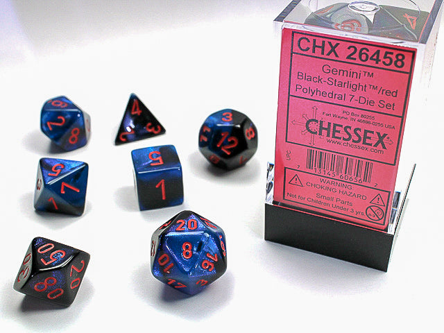 Dice: Chessex -- 7-Piece Polyhedral Sets