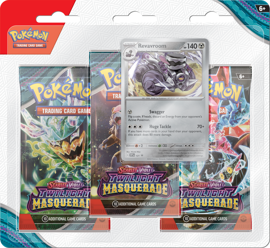 Pokemon Scarlet and Violet Twilight Masquerade 3 Pack Blister