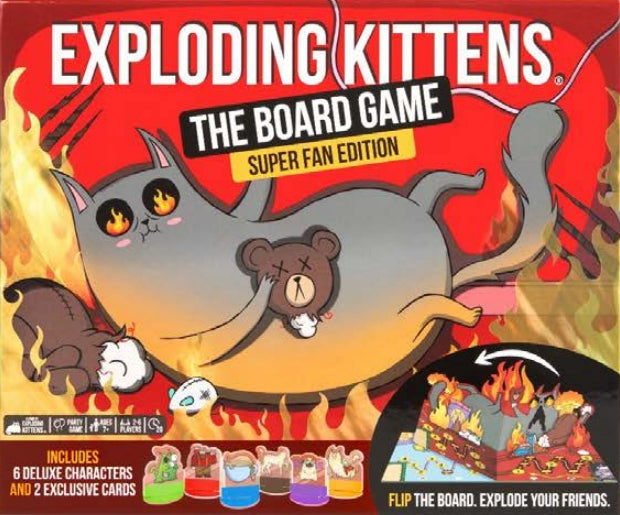 Exploding Kittens The Board Game: Super Fan Edition