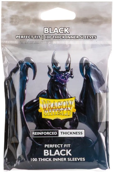 Dragon Shield Card Sleeves - Reinforced Thickness Perfect Fit Black