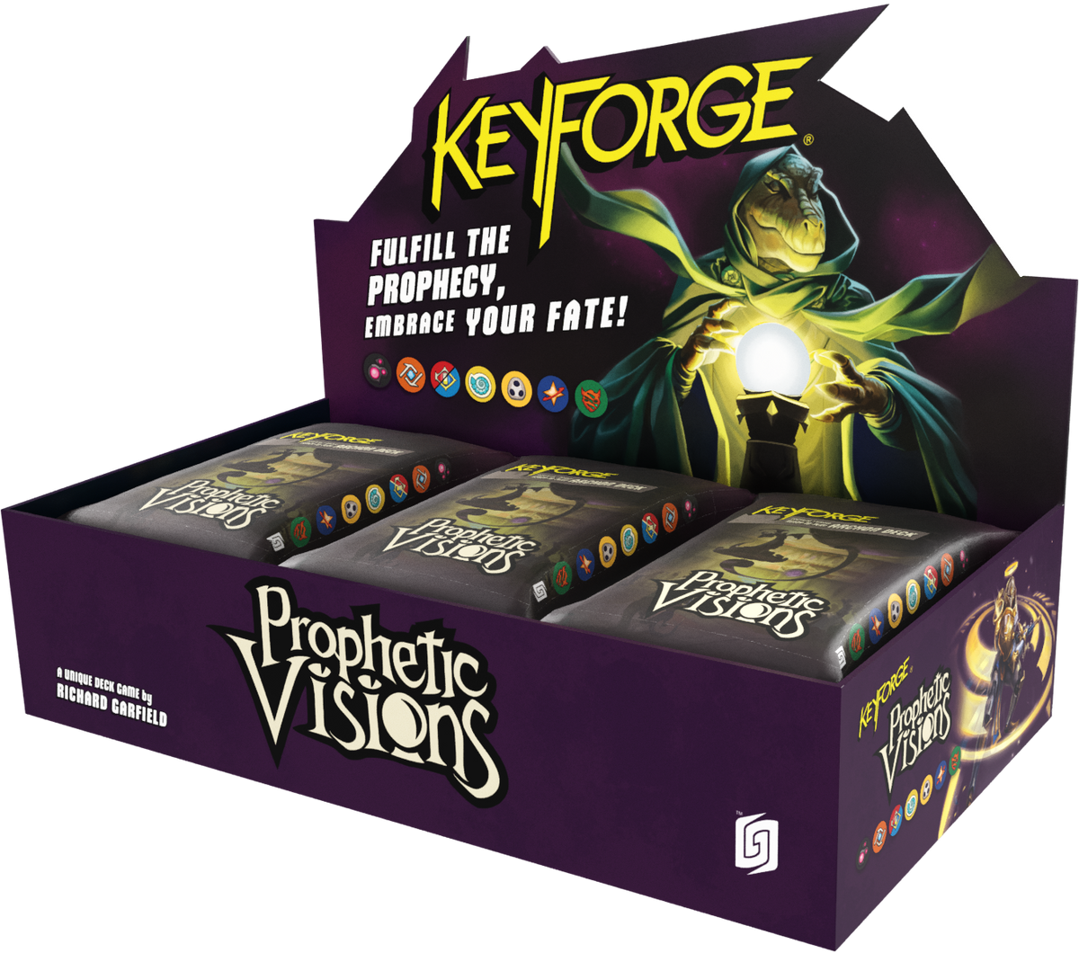 Keyforge: Prophetic Visions- Archon Deck - Display of 12