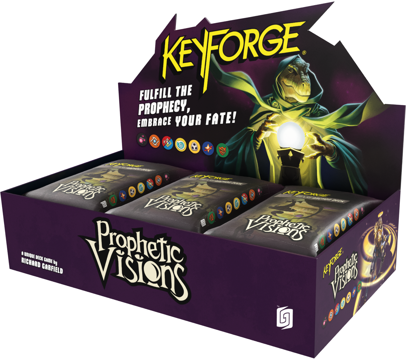Keyforge: Prophetic Visions- Archon Deck - Display of 12