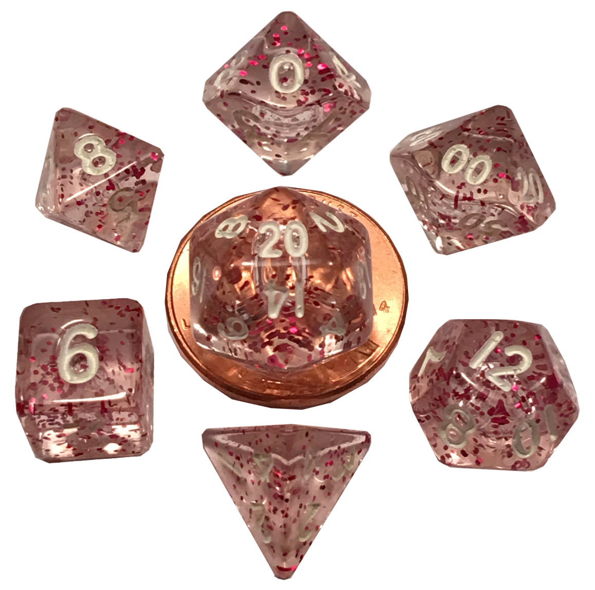 Dice: Metallic Dice Games -- Mini Polyhedral 7-piece Sets