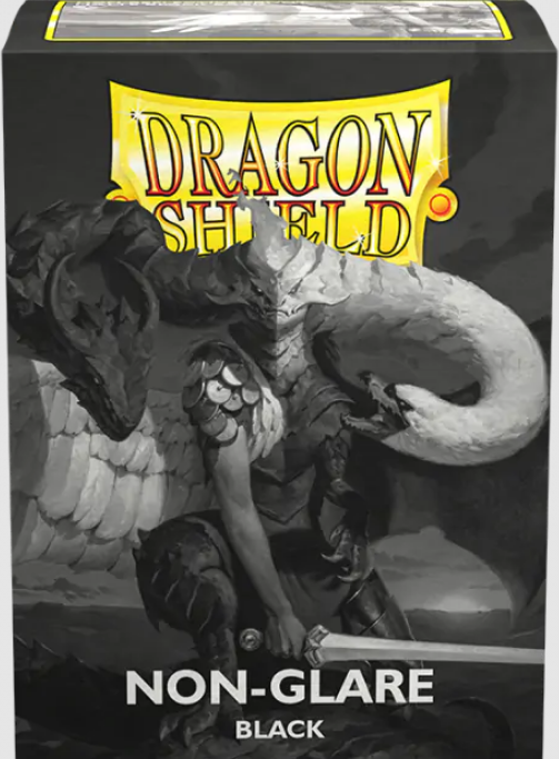 Dragon Shield Card Sleeves - Black (Non-Glare Matte, 100ct)