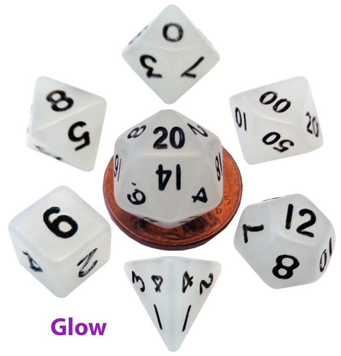 Dice: Metallic Dice Games -- Mini Polyhedral 7-piece Sets