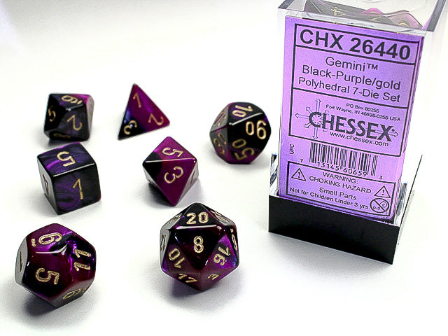 Dice: Chessex -- 7-Piece Polyhedral Sets