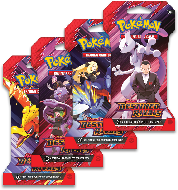 Pokemon TCG  - SLEEVED POKEMON SV10 DESTINED RIVALS PACK