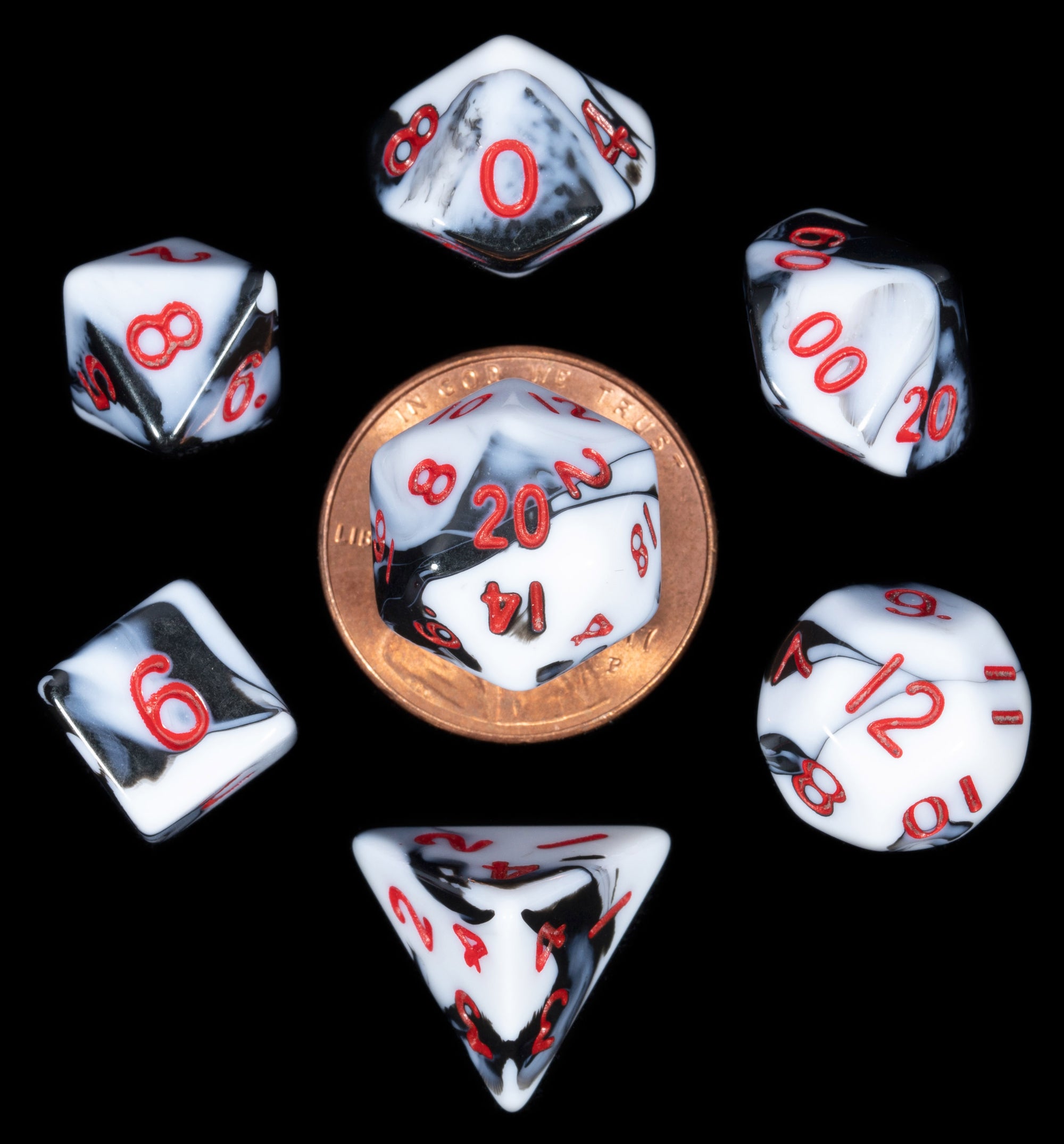 Dice: Metallic Dice Games -- Mini Polyhedral 7-piece Sets