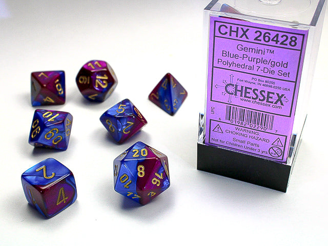 Dice: Chessex -- 7-Piece Polyhedral Sets