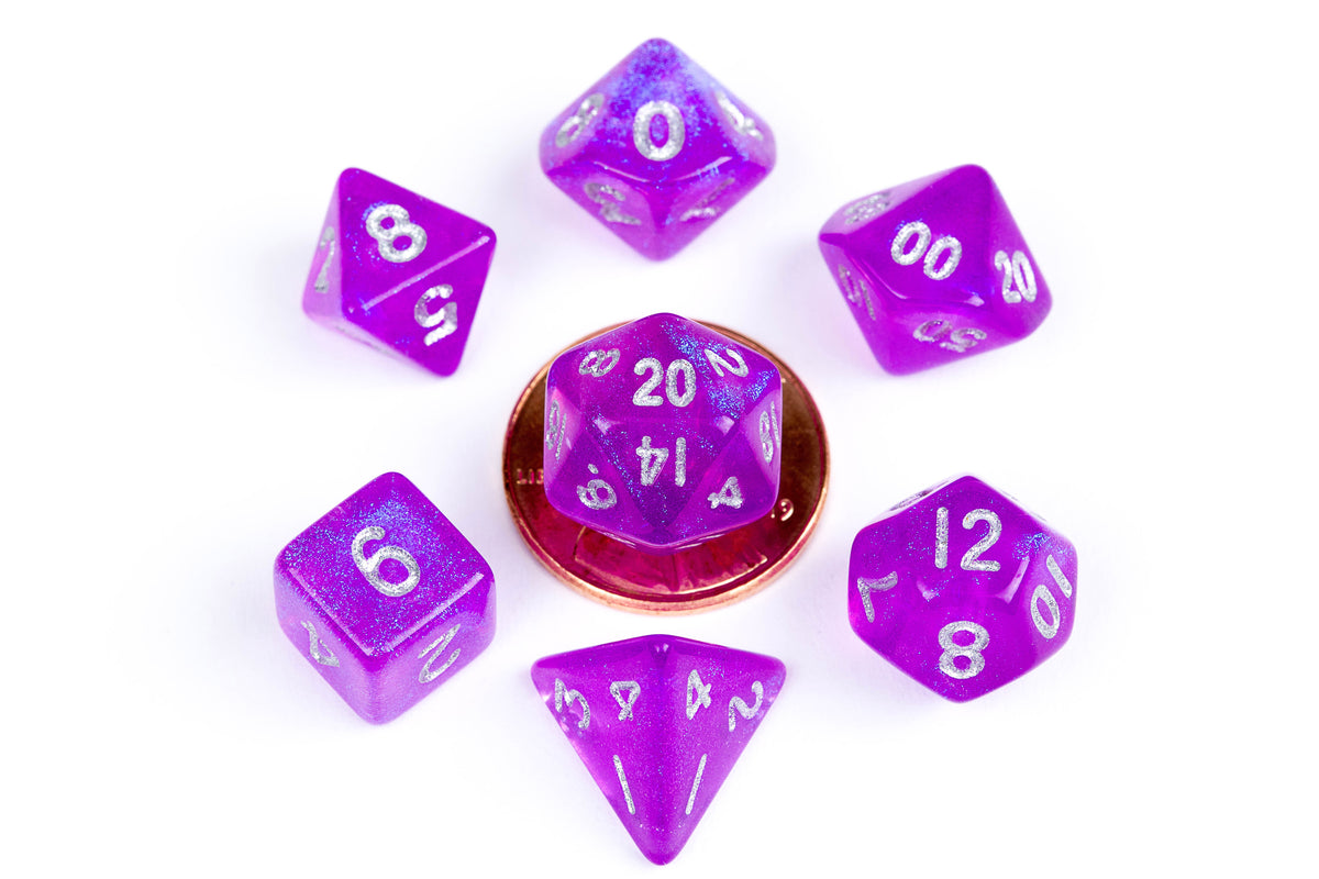 Dice: Metallic Dice Games -- Mini Polyhedral 7-piece Sets