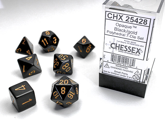 Dice: Chessex -- 7-Piece Polyhedral Sets