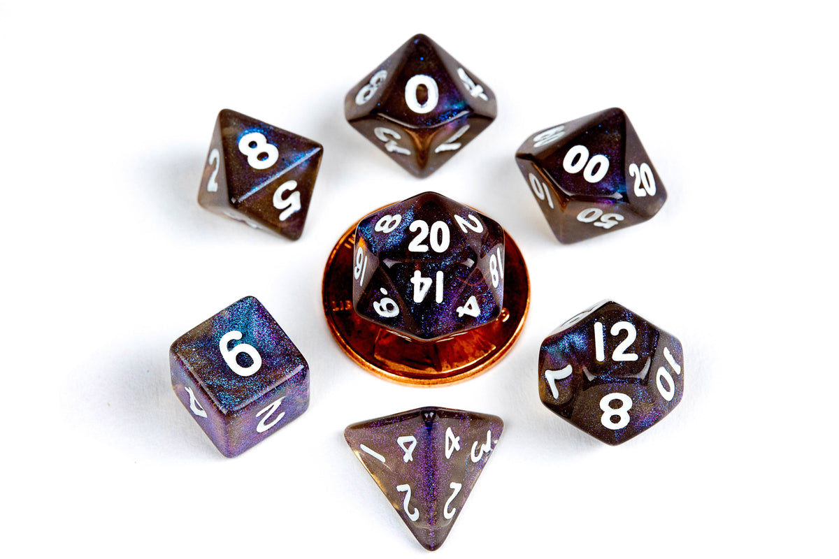 Dice: Metallic Dice Games -- Mini Polyhedral 7-piece Sets