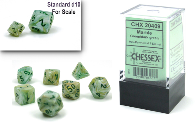 Dice: Chessex -- Mini Polyhedral 7-piece Sets