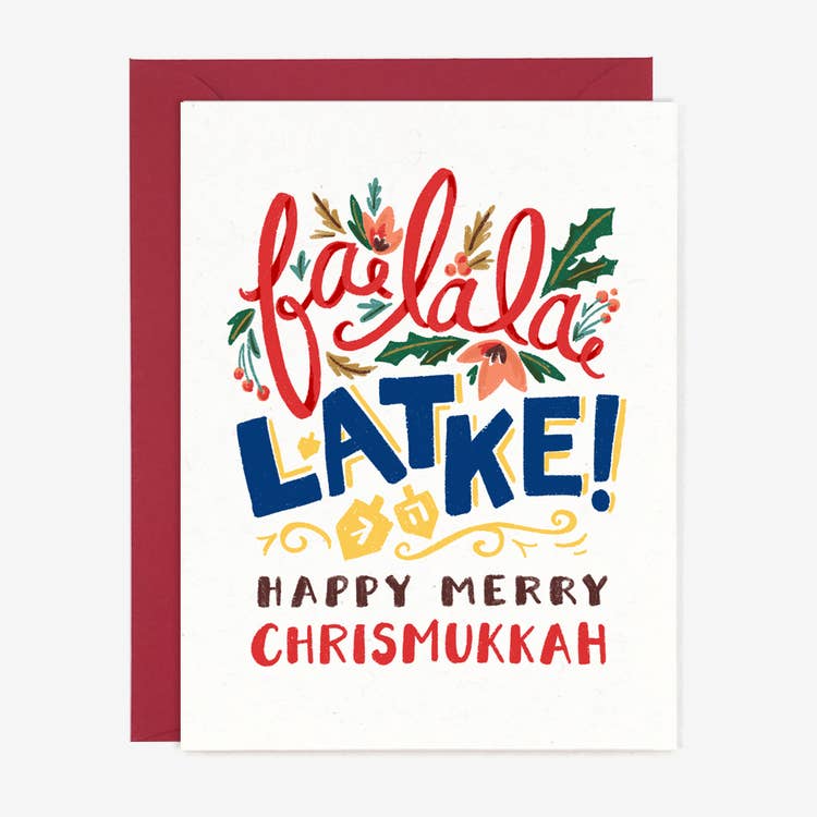 Fa La La Latke Card