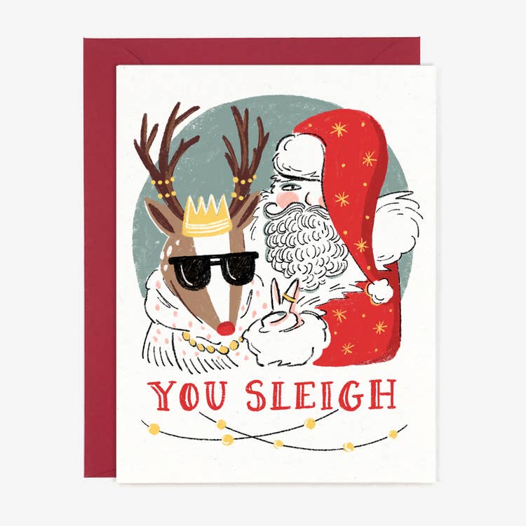 You Sleigh Christmas Card