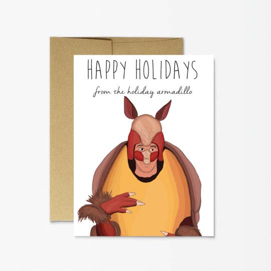 Holiday Armadillo Card