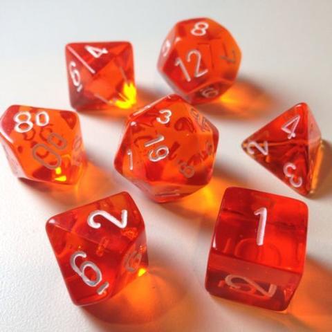 Dice: Chessex -- Mini Polyhedral 7-piece Sets