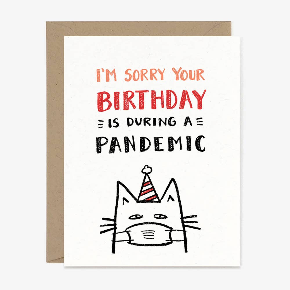 Birthday Pandemic Cat Card