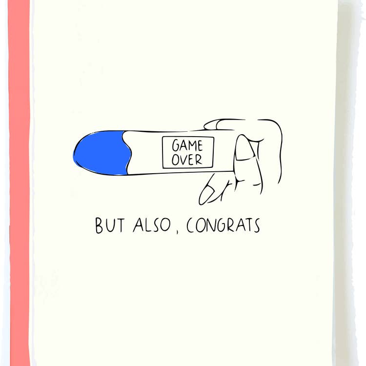 Game Over Pregnancy Card