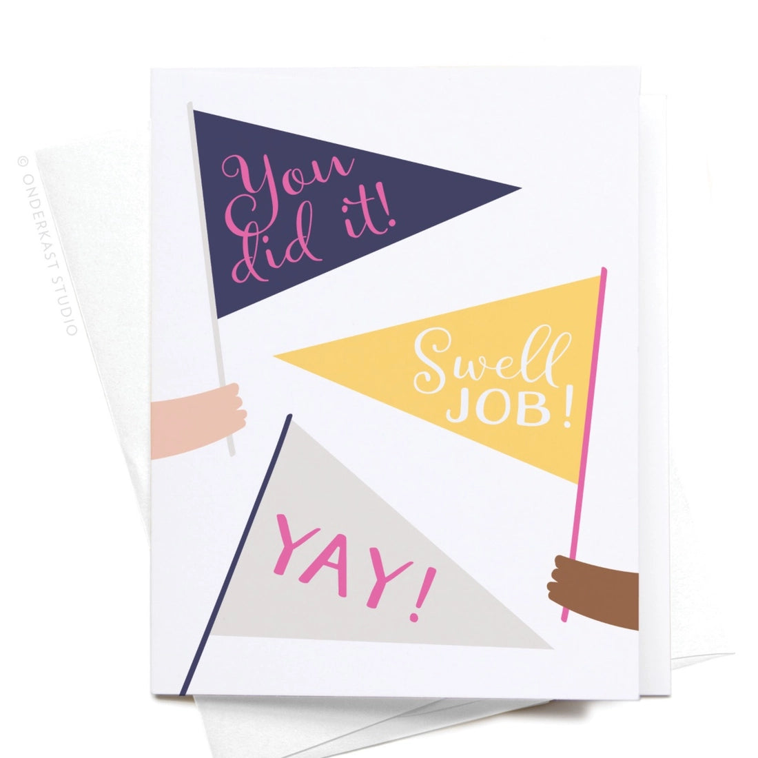You Did It! Pennant Flags Greeting Card