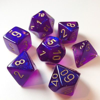 Dice: Chessex -- Mini Polyhedral 7-piece Sets