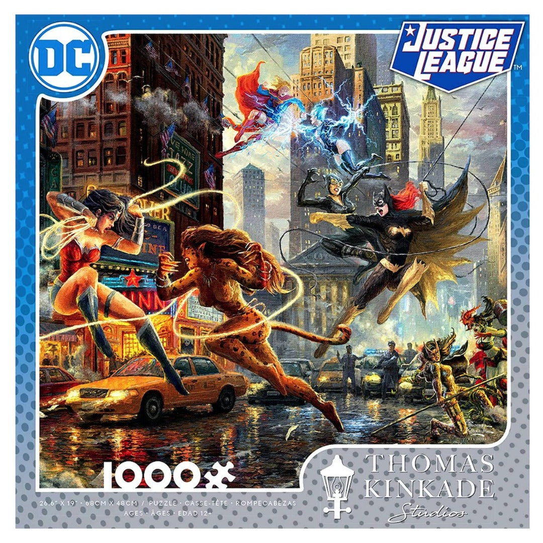 Assorted Justice League Puzzles, by Thomas Kinkade (1000 pieces)