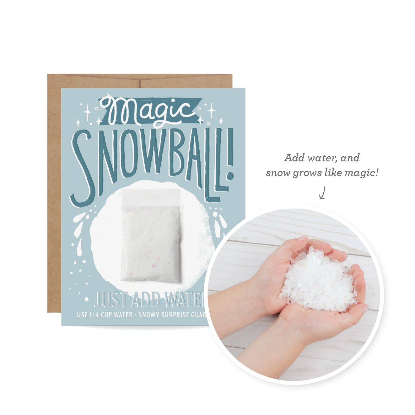 Magic Snowball Holiday Card