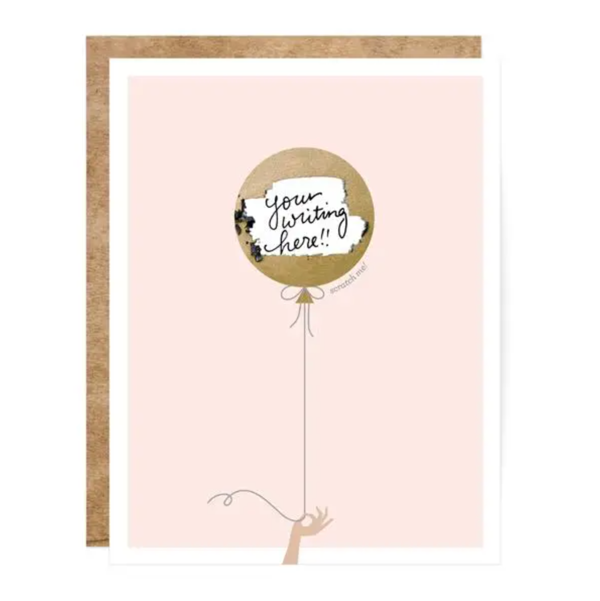 Pink & Gold Balloon Scratch-Off