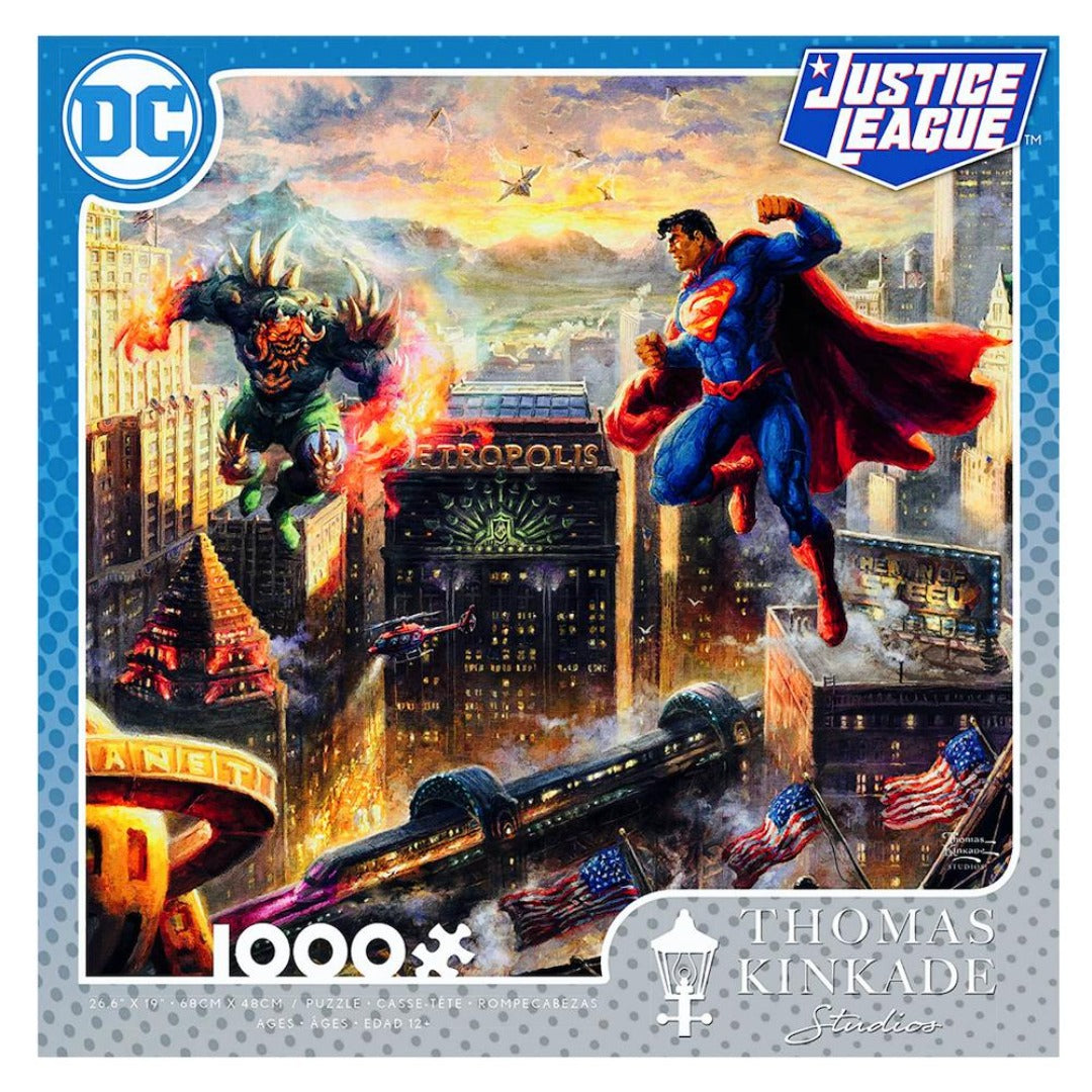 Assorted Justice League Puzzles, by Thomas Kinkade (1000 pieces)