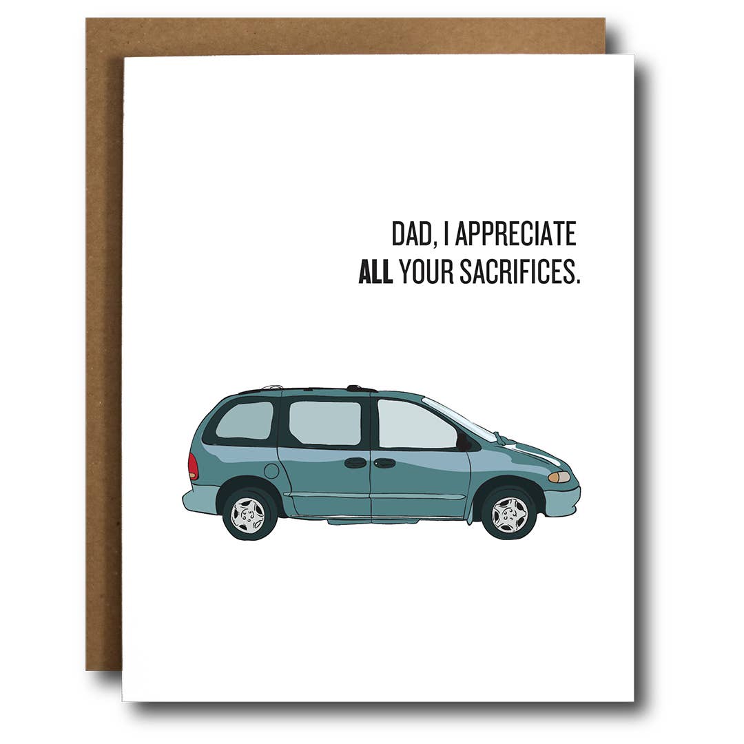 Funny Father's Day Minivan Card