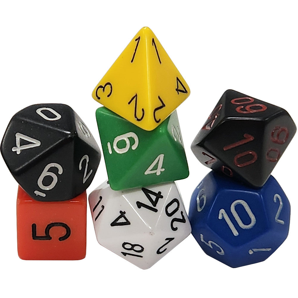 Dice: Chessex -- 7-Piece Polyhedral Sets