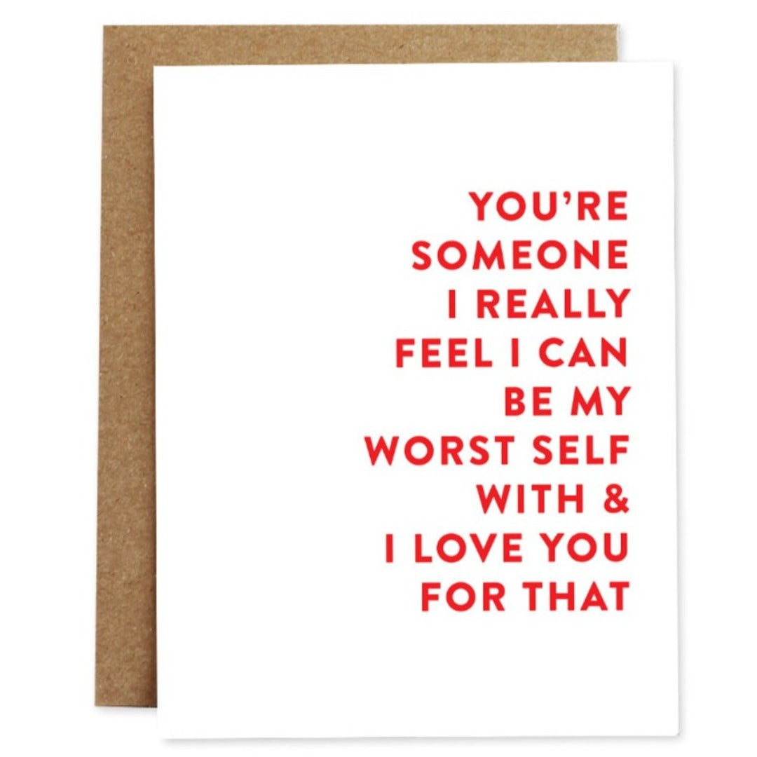My Worst Self Valentine&#39;s Day Card