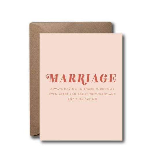 Sharing Food Anniversary Wedding Greeting Card