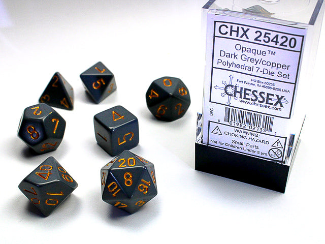 Dice: Chessex -- 7-Piece Polyhedral Sets