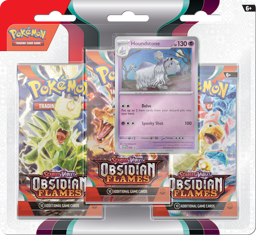 Pokemon TCG  - Obsidian Flames 3 Pack Blister