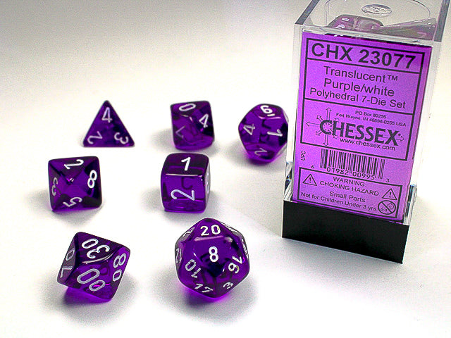 Dice: Chessex -- 7-Piece Polyhedral Sets